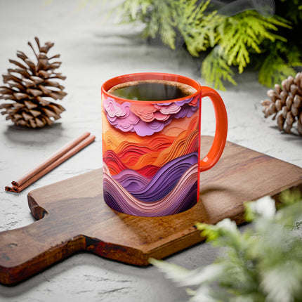 Dramatic Sunset Sky Colorful Mugs (11oz, 15oz)