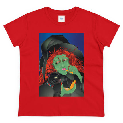 Mirror, Mirror A Witch's Touch Women's Midweight Cotton Tee