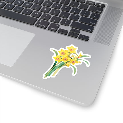 Chinese Sacred Lily botanical illustration by Pierre-Joseph Redouté Kiss-Cut Stickers (4 Sizes)