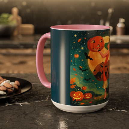 🦇🎃 The Witch Of Batwing Pumpkin Hollow Colorful Mug – Moonlit Halloween Charm