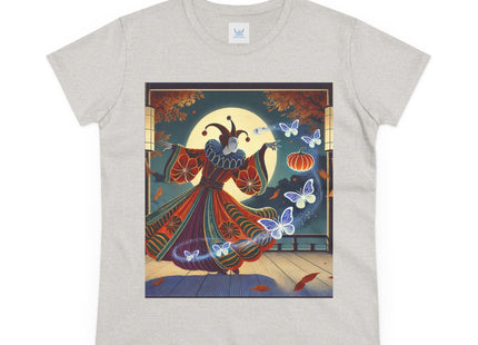 Court Magician with Ghost Butterflies Women's Midweight Cotton Tee