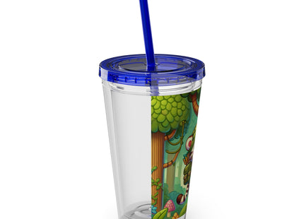 Stealthy Stripes Sunsplash Tumbler with Straw, 16oz