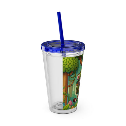 Stealthy Stripes Sunsplash Tumbler with Straw, 16oz