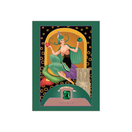 May & Emerald Ceramic Tile — Gem Series by Sofia Chiostri