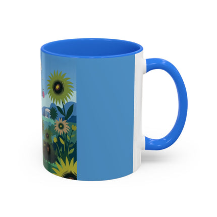 The Secret Language Of Flowers Colorful Mugs – Art Deco Botanical Elegance