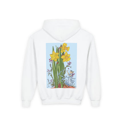 Daffodil Fairy Youth Hooded Sweatshirt – Spring Magic & Timeless Charm
