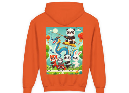 Rolling Along Together Youth Heavy Blend Hooded Sweatshirt