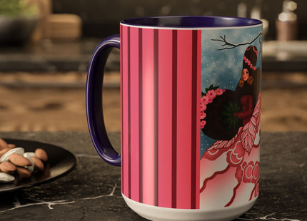 Winter Rose Empress Colorful Mugs (11oz, 15oz)