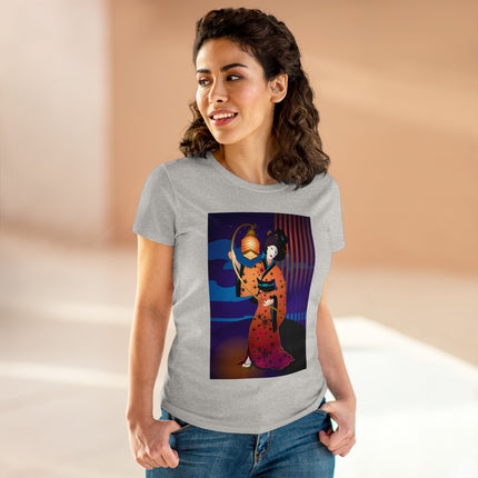 The Enchanting Geisha Women's Midweight Cotton Tee