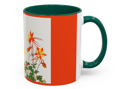 Aquilegia Flowers by Tanigami Kônan Colorful Mugs (11oz, 15oz)