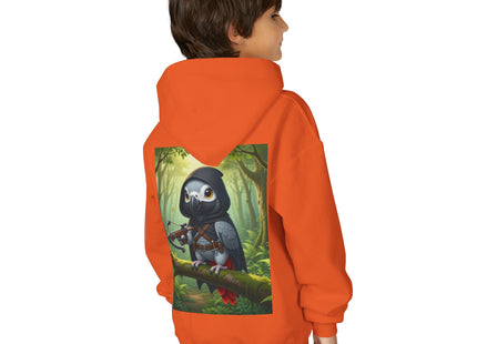 The African Grey Sentinel Youth Heavy Blend Hooded Sweatshirt