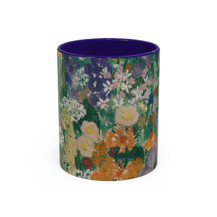 Flowers on the Mountain by August Babberger Colorful Mugs (11oz, 15oz)