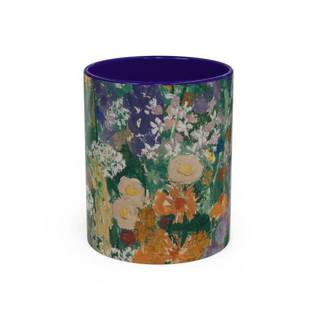 Flowers on the Mountain by August Babberger Colorful Mugs (11oz, 15oz)