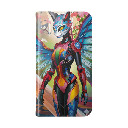🦊🦋 Cyber Kitsune Butterfly Guardian Phone Case – Neon Magic & Digital Dreams