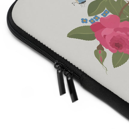 🐦🦋 Bluebird & Butterfly Laptop Sleeve – Elegant Charm & Springtime Grace