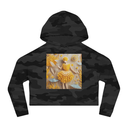 Dandelion Fairy Women’s Cropped Hooded Sweatshirt