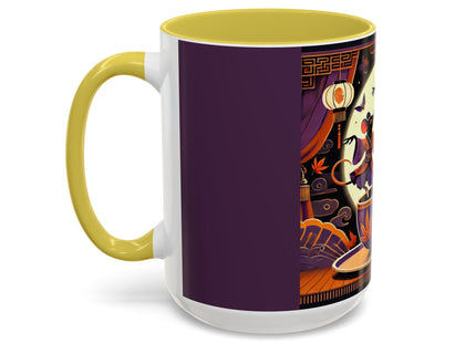 Theatrical Halloween Mice on Teacup Colorful Mugs (11oz, 15oz)