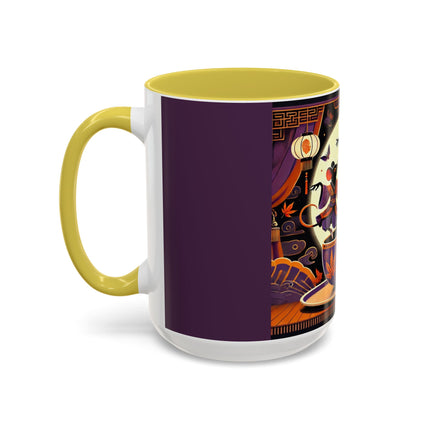 Theatrical Halloween Mice on Teacup Colorful Mugs (11oz, 15oz)