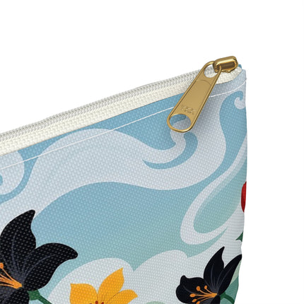 🌹🎭 The Lady Of The Little Dancer Accessory Pouch – Art Deco Floral Fantasy