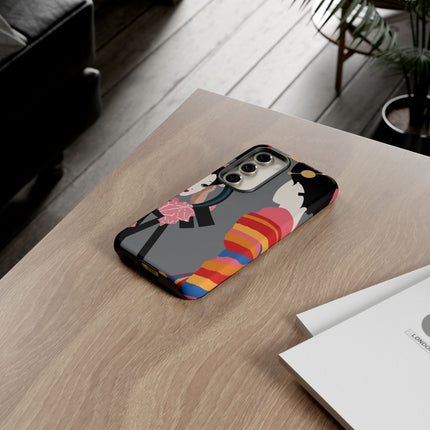 Geisha Mirror Phone Case – Elegant Reflection & Timeless Beauty