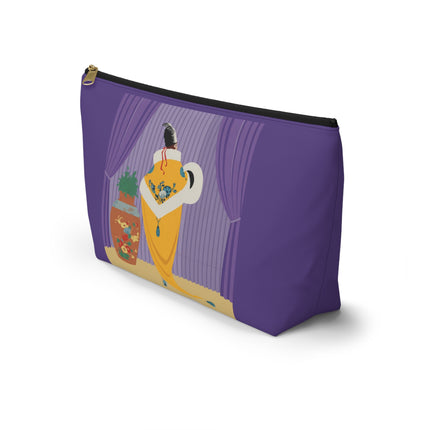Golden Robe Cosmetic Bag – Elegant Drama & Timeless Sophistication