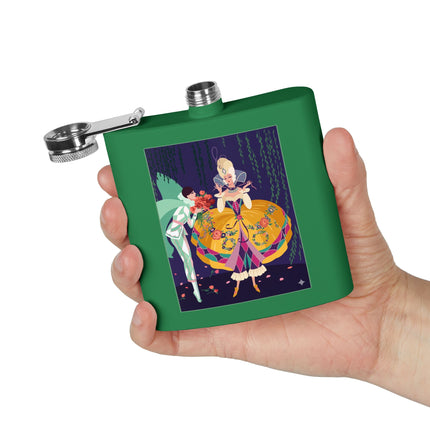 Enchanted Courtship Flask – Whimsical Elegance & Floral Romance