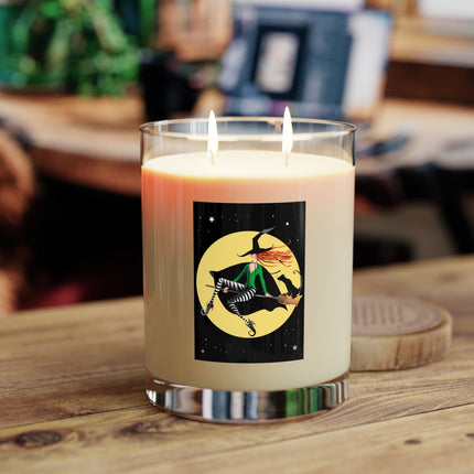 A Witch’s Moonlit Flight Scented Candle - Full Glass, 11oz