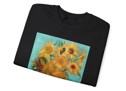 Vase with Twelve Sunflowers by Vincent Van Gogh Heavy Blend™ Crewneck Sweatshirt