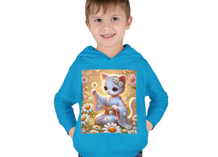 Daisy Chain Whimsy Toddler Pullover Fleece Hoodie