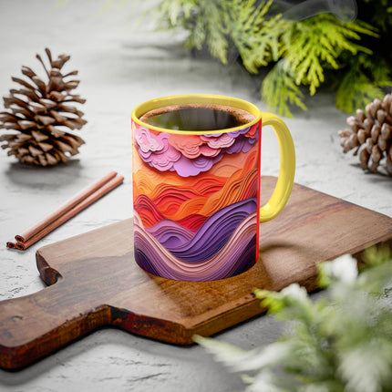 Dramatic Sunset Sky Colorful Mugs (11oz, 15oz)