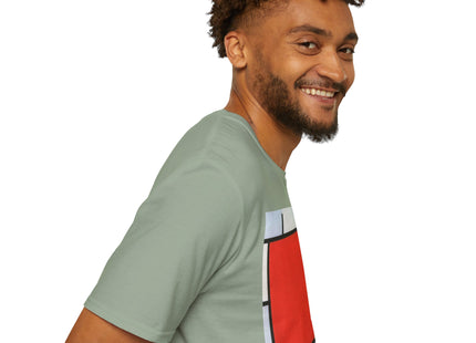 Composition with Red, Yellow, Blue, and Black Softstyle T-Shirt