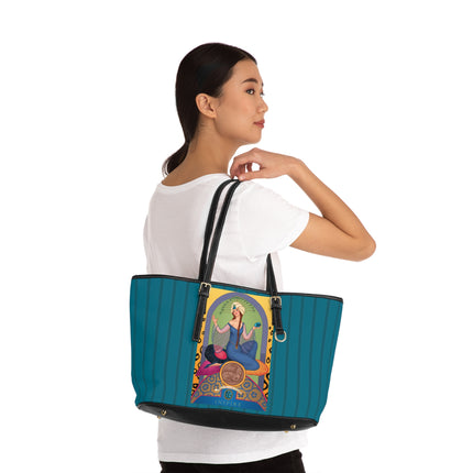 December & Tanzanite (from the Gem Series) by Sofia Chiostri PU Leather Shoulder Bag