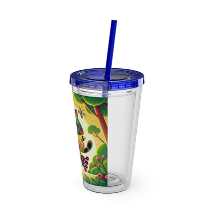 Firefly Dance on Wheels Sunsplash Tumbler with Straw, 16oz
