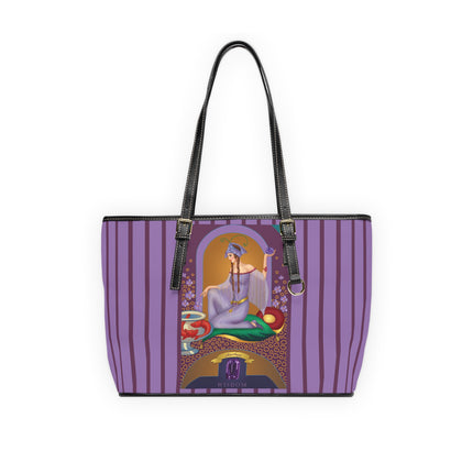February & Amethyst (from the Gem Series) by Sofia Chiostri PU Leather Shoulder Bag
