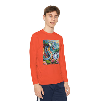 Wisdom's Guardian Youth Long Sleeve Competitor Tee – Dragon Magic & Ancient Wisdom