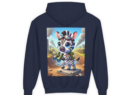 Zebra Lookout Youth Heavy Blend Hooded Sweatshirt