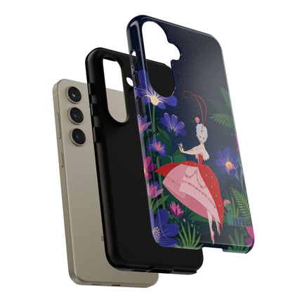 🌺✨ The Lady Of The Starlit Enchanted Garden Phone Case – Art Deco Floral Fantasy