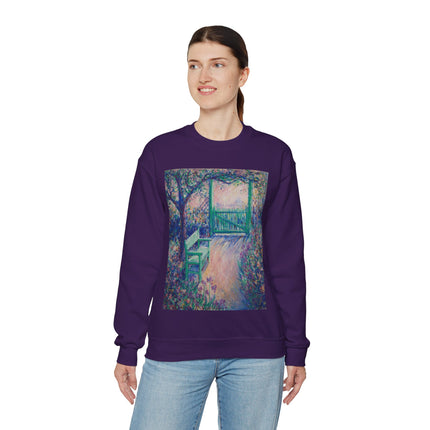 The Artist’s Garden (The Green Chair) by Theodore Earl Butler Heavy Blend™ Crewneck Sweatshirt