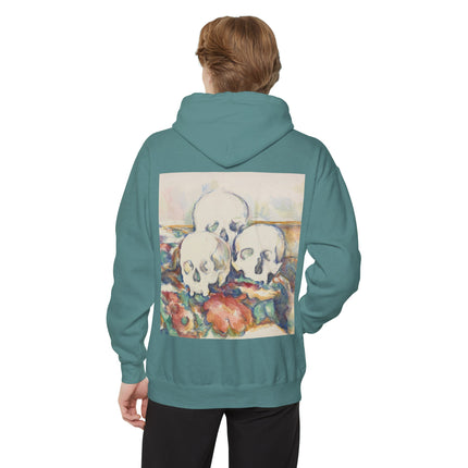 The Three Skulls by Paul Cézanne Unisex Garment-Dyed Hoodie