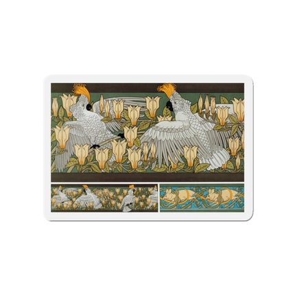 Cockatoos and Magnolia by Maurice Pillard Verneuil Die-Cut Magnets (5 Sizes)
