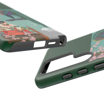 Peacock Garden Phone Case – Japanese Elegance & Timeless Beauty
