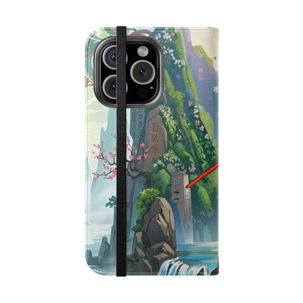 🐘⚔️ Cyberpunk Elephant Samurai Flip Case – Ancient Wisdom & Neon Power