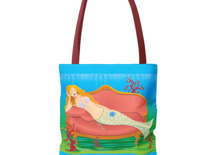 A Mermaid's Peaceful Refuge Tote Bag (AOP)