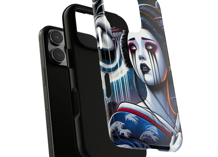 Geisha’s Black Ink Tears Phone Cases