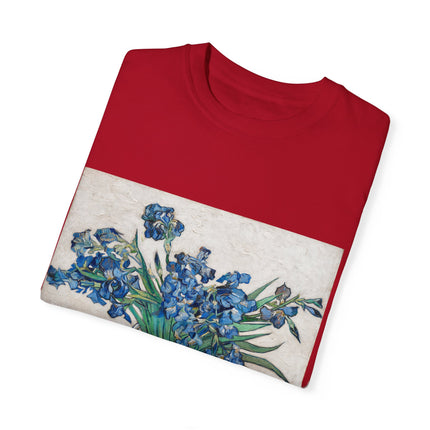 Irises by Vincent Van Gogh Unisex Garment-Dyed T-shirt