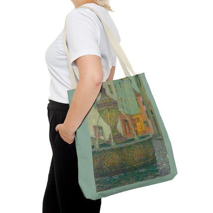 La Fontaine, Saint-Paul De Vence by Henri Le Sidaner Tote Bag (AOP)