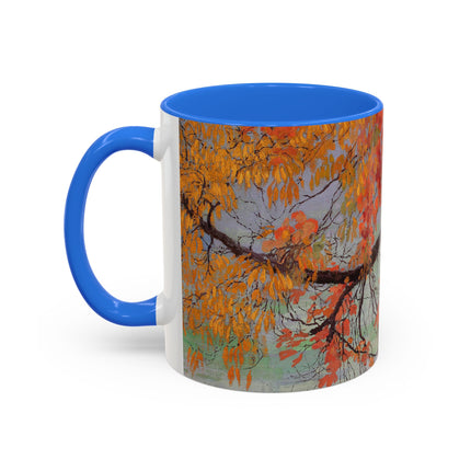 Autumn leaves by Edward Okuń Colorful Mugs (11oz, 15oz)