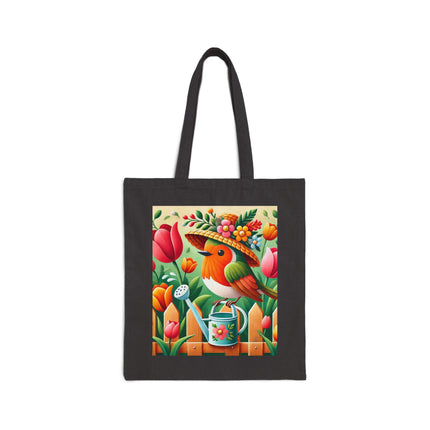 The Little Garden Tender Cotton Canvas Tote Bag – Sunshine, Care & Storybook Charm
