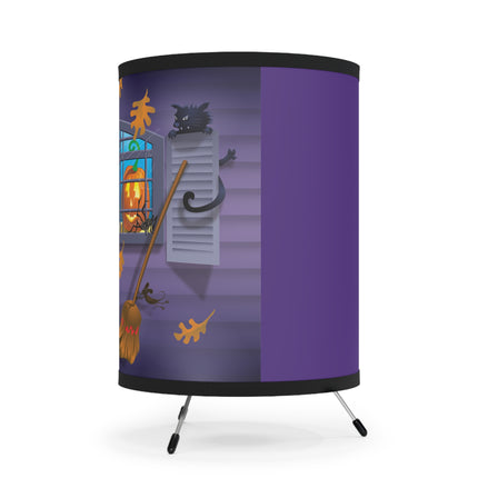 Whimsical Halloween Mischief Tripod Lamp