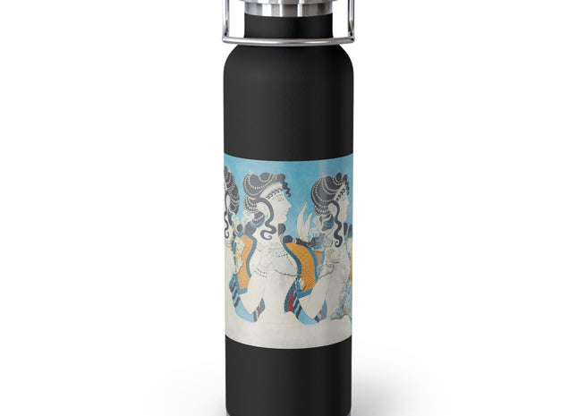 Reproduction of Ladies in Blue by Emile Gilliéron Copper Vacuum Insulated Bottle, 22oz